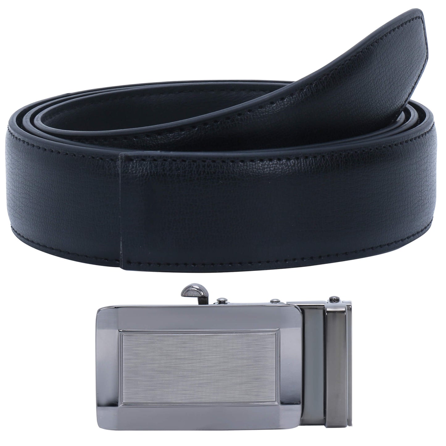 Labnoft Men's Auto-Lock PU Leather Belt, Black