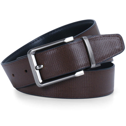 Labnoft Men's Reversible PU Leather Belt (Black & Brown)