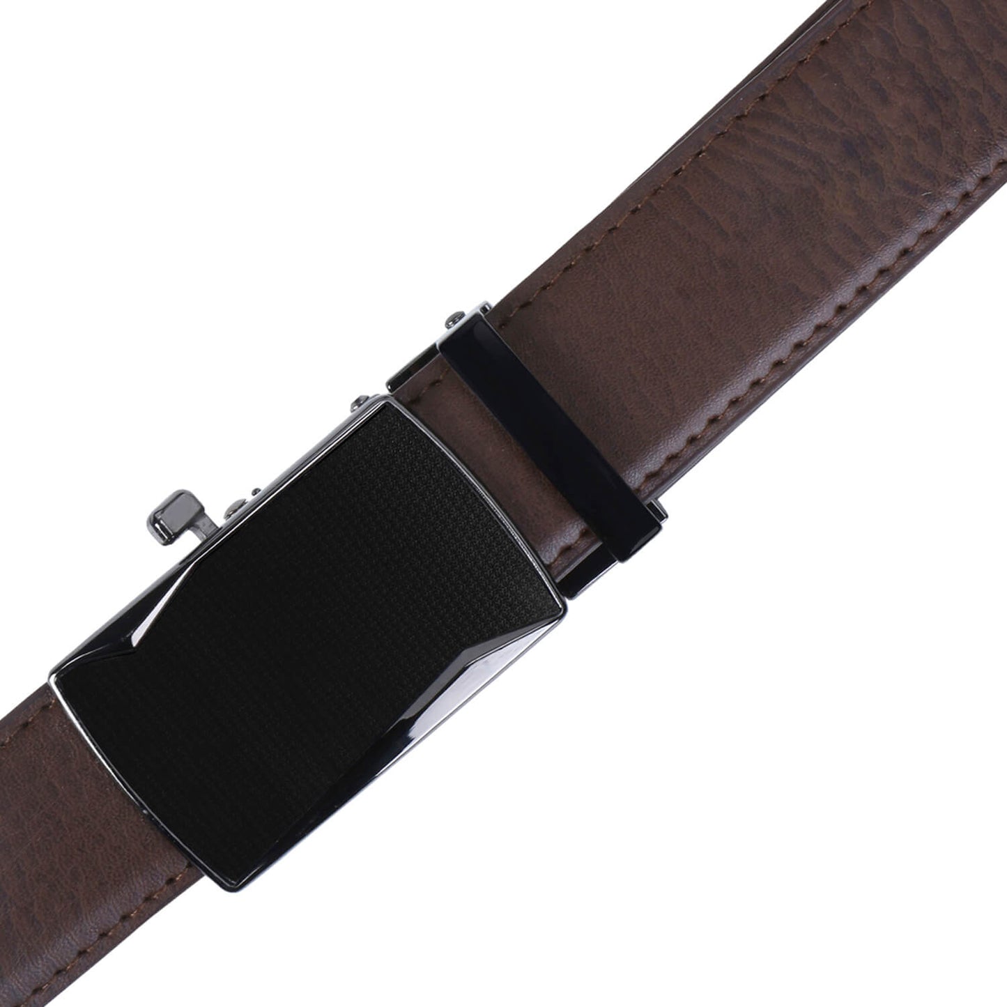 Labnoft Men's Auto-Lock PU Leather Belt, Brown